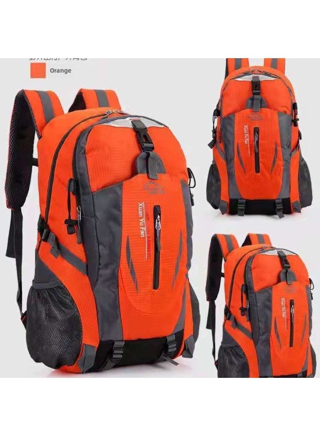 Fixed Hiking Stick Hiking Backpack Multi-functional Camping Bag Large Capacity Waist Protection Outdoor Mountaineering Bag-Color:40l Stand Carrying System Orange-Capacity:36-55L - Image 4